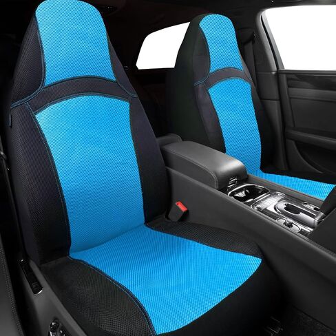 CAR PASS Seat Cover Full Sets, 3D Air Mesh Car Seat Cover with 5mm Composite Sponge Inside,Airbag Compatible Universal Fit for SUV,Vans,sedans, Trucks, Automotive Interior Covers (Pure Beige) in Saudi Arabia