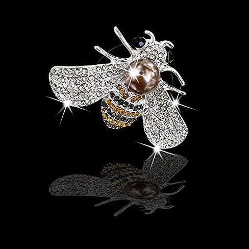 Bling Bee Air Vent Clips, 4 Pcs Crystal Bee Car Air Fresheners Car Diffuser Vent Clip Rhinestone Car Decoration for Women Interior Decor Bling Car Accessories + Sunflower Mask Hook in Saudi Arabia