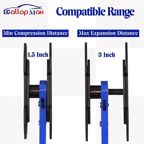أداة ضغط فرجار الفرامل 360 درجة قابلة للتعديل لأداة ضغط مكبس فرجار الفرامل مع شماعات فرجار مزدوجة أداة ضاغط مكبس الفرامل باللون الأزرق in Kuwait