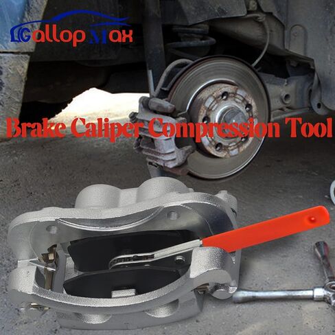 Brake Caliper Compression Tool 360°Adjustable Ratcheting Brake Caliper Piston Spreader Press Tool with Double Caliper Hangers Brake Piston Compressor Tool Blue in Saudi Arabia