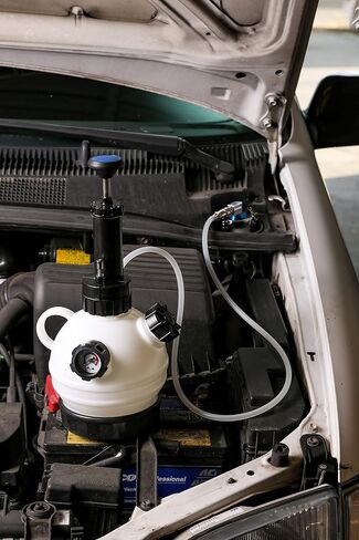 ARES 70921-2-Liter Manual Brake Fluid Pressure Bleeder - Makes Brake Fluid Changes Quick and Easy - Easy One Person Manual Pump Operation in Saudi Arabia
