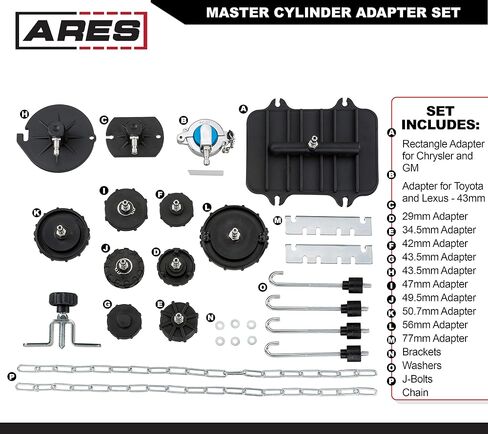 ARES 70921-2-Liter Manual Brake Fluid Pressure Bleeder - Makes Brake Fluid Changes Quick and Easy - Easy One Person Manual Pump Operation in Saudi Arabia