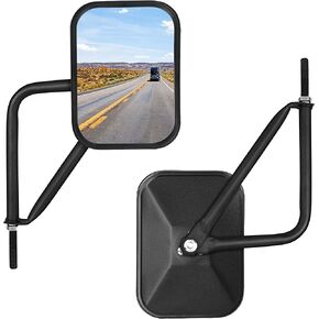 Doors Off Mirrors Compatible with Jeep Wrangler CJ TJ JK JL JT Rectangular Side Mirrors Off-road Mirror Quicker Install Door Hinge Mirror For ALL Jeep Wrangler, 2 PACK