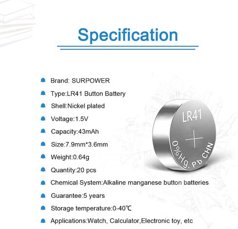 SURPOWER CR1/3N 3V Lithium Battery 10 Pack 【5-Year Warranty】 in Saudi Arabia