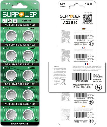 SURPOWER CR1/3N 3V Lithium Battery 10 Pack 【5-Year Warranty】 in Saudi Arabia