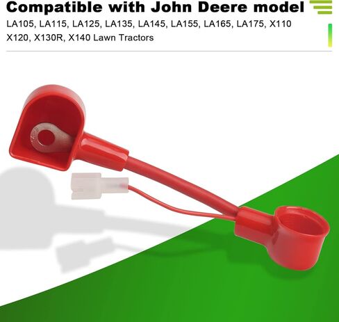 كابل بطارية إيجابي Ohoho GY21161 متوافق مع جرارات John Deere LA105 LA115 LA125 LA145 LA135 LA165 LA175 X110 X120 X130 X140 in Kuwait