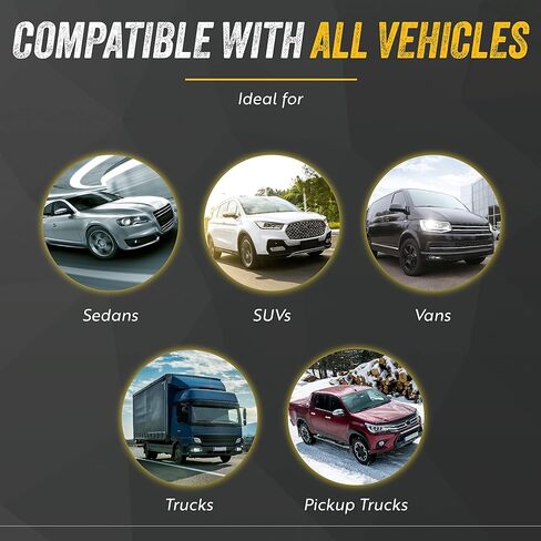 جوديير - [4 مقايس، 16 قدم] - ينقل جهد اعلى من 6 او 8 او 10 او 12] كيبلات توصيل شديدة التحمل مع حافظة من بلاستيك PVC، مساعدة على الطريق في حالات الطوارئ، تعمل في كل طقس in Kuwait