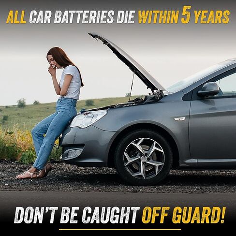 جوديير - [4 مقايس، 16 قدم] - ينقل جهد اعلى من 6 او 8 او 10 او 12] كيبلات توصيل شديدة التحمل مع حافظة من بلاستيك PVC، مساعدة على الطريق في حالات الطوارئ، تعمل في كل طقس in Kuwait