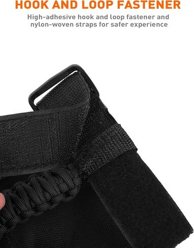 Savadicar 2 x Roll Bar Grab Handles Grip Handle for Jeep Wrangler YJ TJ JK JL & Gladiator JT 1987-2023, UTV, ATV, Interior Accessories, Black in Kuwait