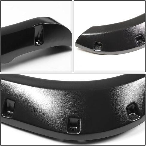 DNA Motoring WF-DRAM02-MBK 4Pcs/Set Pocket-Riveted Style Side Fender Wheel Flares Compatible with 02-09 Dodge Ram 1500 2500 3500 in Kuwait
