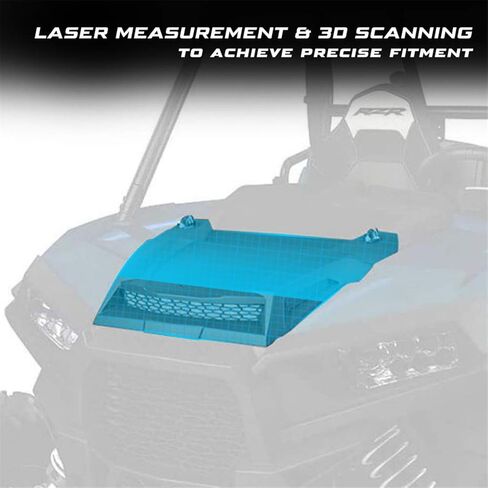 مغرفة بغطاء رأس تربو من كيوي ماستر RZR متوافقة مع 2014-2018 بولاريس RZR XP 900 1000 S، أسود 2881467 in Kuwait