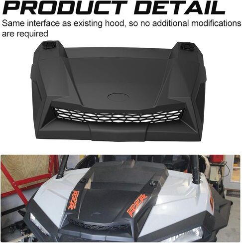 مغرفة بغطاء رأس تربو من كيوي ماستر RZR متوافقة مع 2014-2018 بولاريس RZR XP 900 1000 S، أسود 2881467 in Kuwait