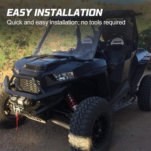مغرفة بغطاء رأس تربو من كيوي ماستر RZR متوافقة مع 2014-2018 بولاريس RZR XP 900 1000 S، أسود 2881467 in Kuwait