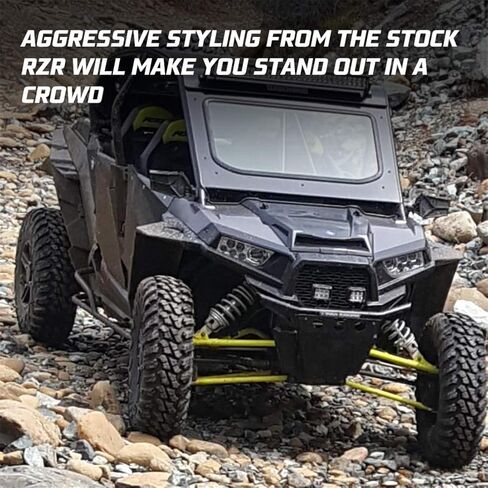 مغرفة بغطاء رأس تربو من كيوي ماستر RZR متوافقة مع 2014-2018 بولاريس RZR XP 900 1000 S، أسود 2881467 in Kuwait