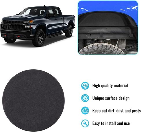 سدادات ثقب انبوب اطار العجلة الخلفية من كايشنغيوان، غطاء فتحة الاطار متوافق مع 2019 2020 2021 2022 شيفروليه سيلفرادو 1500/جي ام سي سييرا 1500 (4 قطع) in Kuwait