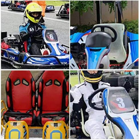 عجلة قيادة من YIHOME Go-Kart مع غطاء لسيارة Kandi، 270 مم داخل 3 سبوتس لجو كارت عجلة قيادة من مادة PU مع فتحات in Kuwait