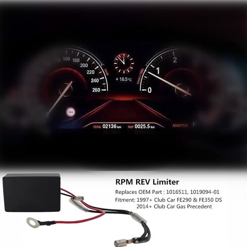 1019094-01 RPM REV Limiter Compatible with Precedent Gas Golf Carts FE290 FE350 1997+ Club Car DS 1016511 Black (Black) in Saudi Arabia