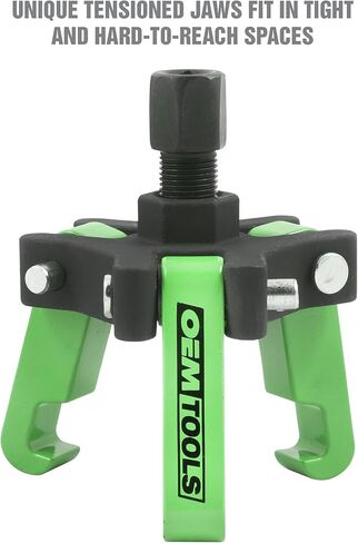 مجموعة أدوات سحب الموازن التوافقي OEMTOOLS 25090، أداة سحب 3 فكية قابلة للتعديل تناسب معظم موديلات السيارات والشاحنات، برغي إجبار يناسب محرك مربع 3/8 بوصة، يتضمن 4 قضبان إجبار، 6 قطع in Kuwait
