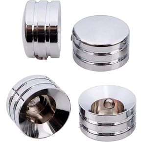 XMMT 4Pcs Motorcycle Spark Plugs Head Bolt Cover for Harley Sportster Twin Cam Big Twin 1340 Evo,Chrome