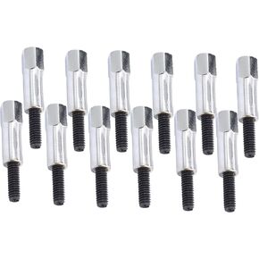 مجموعة مسامير غطاء صمام الكروم (8 قطع) تناسب Chevy 283 305 327 350 383-Chrome Steel مع لمسة نهائية من أكسيد الأسود in Kuwait