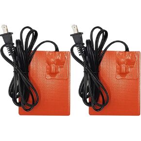 Car Engine Heater Pad Silicone Engine Heater,Car Truck Oil Pan Heater Pad for Metal Surface, Heater Protector Inside,150W 120V 4" x 5" 3M Self-Adhesive 68" Long Power Cord UL Certificated Plug 2 Pcs in Saudi Arabia
