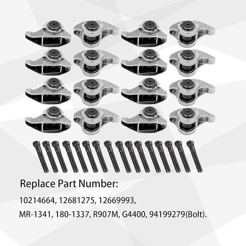 Bicos Motorsports LS1 Rocker Arms & Bolts with Trunion Kit Comaptible with LS2 LS6 LQ4 LQ9 LY5 LY6 LM7 4.8 5.3 5.7 6.0 10214664 in Saudi Arabia