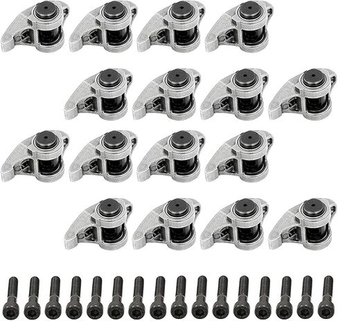 Bicos Motorsports LS1 Rocker Arms & Bolts with Trunion Kit Comaptible with LS2 LS6 LQ4 LQ9 LY5 LY6 LM7 4.8 5.3 5.7 6.0 10214664 in Saudi Arabia