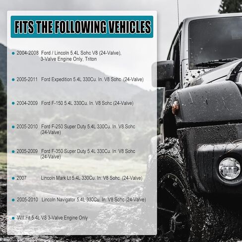 مجموعة سلسلة توقيت من تريتون لصمامات مضخة الزيت والماء متوافقة مع 5.4 لتر 2004-2009 فورد اف 150 5.4 لتر 2005-2010 لينكولن نافيجيتور 5.4 لتر بديل 5L3Z-6268-A in Kuwait