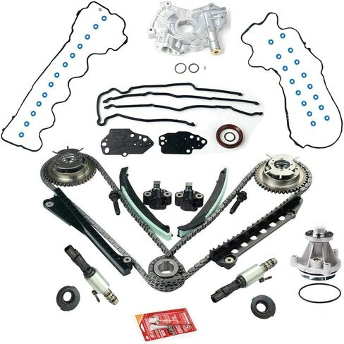 مجموعة سلسلة توقيت من تريتون لصمامات مضخة الزيت والماء متوافقة مع 5.4 لتر 2004-2009 فورد اف 150 5.4 لتر 2005-2010 لينكولن نافيجيتور 5.4 لتر بديل 5L3Z-6268-A in Kuwait