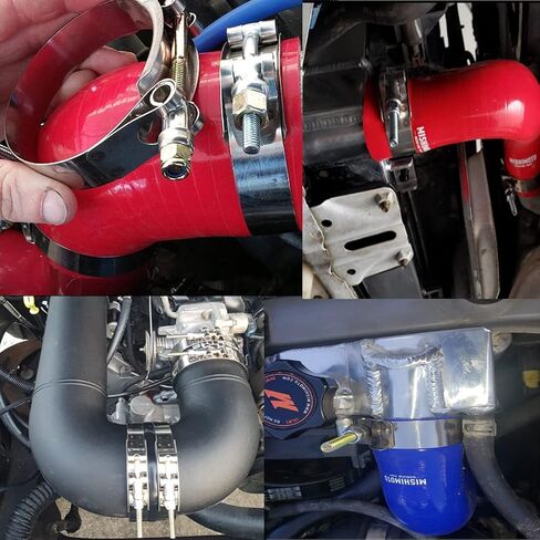 2PCS 1inch 32mm - 37mm Stainless Steel T-Bolt Clamps Turbo Intake Intercooler Clamp in Saudi Arabia