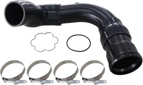 3.5" Cold Side Intercooler Pipe & Boot Upgrade Kit Fit for Ford 6.7L Powerstroke Diesel 6.7 F-250 F-350 F-450 2011-2016 (Silver) in Saudi Arabia