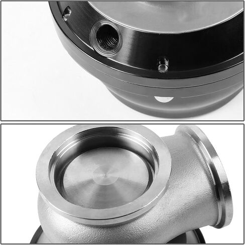 DNA Motoring WG-TL-44MM-BK 44mm Cast Steel Anodized Aluminum External Turbo Wastegate Kit w/ 14 PSI Spring, Black in Saudi Arabia
