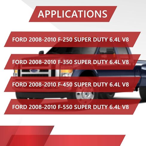 Motiv8 6.4L Powerstroke Turbo Mounting Seal Kit لفورد سوبر ديوتي 2008 2009 2010 F250 F350 F450 F550 6.4L V8 | طقم تثبيت إعادة بناء الشاحن التوربيني | يستبدل 8C3Z9T514C SW8C3Z9T514C 1876540C92 in Kuwait