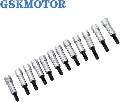 Chrome Valve Cover Bolt Set(8Pcs) Fit Chevy 283 305 327 350 383-Chrome Steel with Black Oxide Finish in Kuwait