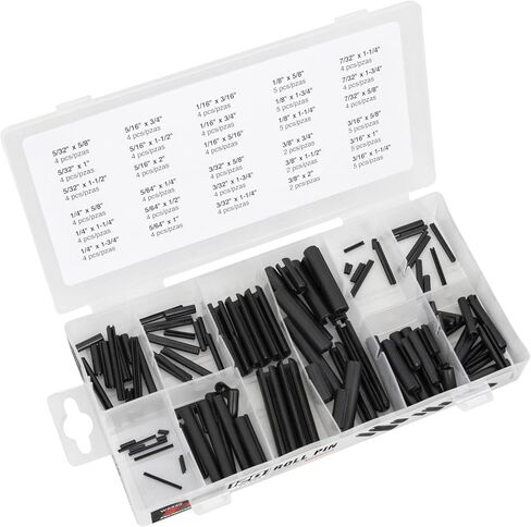 Performance Tool W5340 120pc Roll Pin Assortment , Black in Saudi Arabia