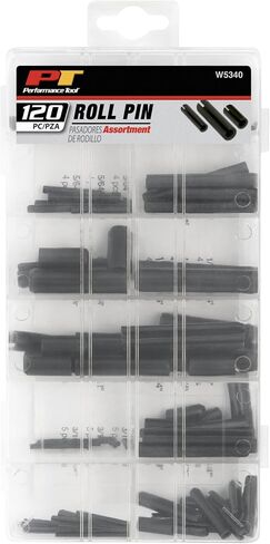 Performance Tool W5340 120pc Roll Pin Assortment , Black in Saudi Arabia