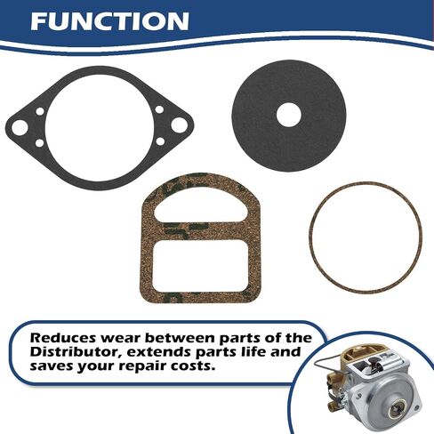 9N12104 Distributor Gasket Set for Ford Tractors 2N 8N 9N Replaces 91A12114, 9N12140A, 9N12143, 9N12276B in Saudi Arabia