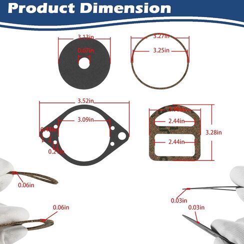 9N12104 Distributor Gasket Set for Ford Tractors 2N 8N 9N Replaces 91A12114, 9N12140A, 9N12143, 9N12276B in Saudi Arabia