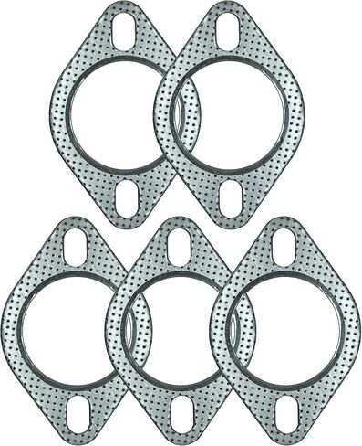 Dsnaduo 5 PCS 2.5 inch 2-Bolt Exhaust Flange Gasket Turbo/Manifold/Header Down/Dump Pipe Flange, High Temperature Graphite for Headers, Catback, Axleback, MLSG High Temp Exhaust Gasket (63.5mm) in Saudi Arabia