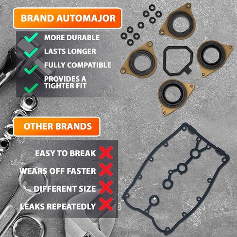 6pcs Head Cylinder Solenoid Valve Gasket Set Replacement for Honda Accord Odyssey Pilot 2005-2008 - VTEC Solenoid Filter Spool Valve 3.0L 3.5L 15810-RKB-J01 (15826-RDV-J01) by AUTOMAJOR in Kuwait
