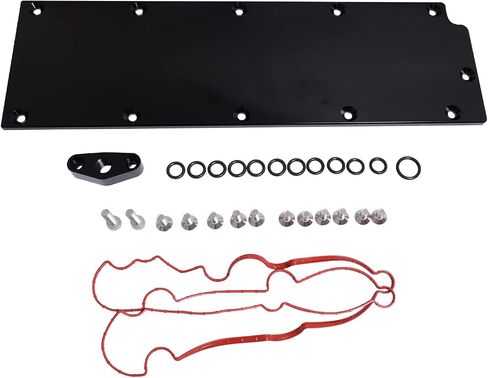 LS Gen 4 Valley Cover Pan Plate Gasket Aluminum Engine Lifter Area Oil Cover for LS LS2 LS3 L99 Gen Ⅳ Engine 551646 in Saudi Arabia