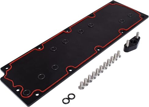 LS Gen 4 Valley Cover Pan Plate Gasket Aluminum Engine Lifter Area Oil Cover for LS LS2 LS3 L99 Gen Ⅳ Engine 551646 in Saudi Arabia