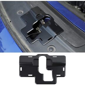 JWWY Engine Cover Lock Protection Cover Trim Black for Dodge Charge Accessories 2009-2021 ABS Black 1PC