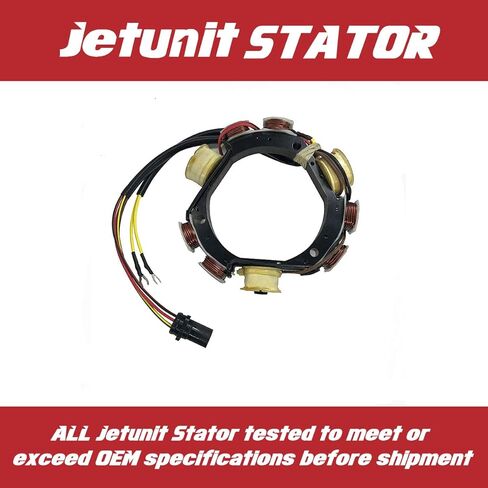 الجزء الثابت من JETUNIT لـ Johnson Evinrude 173-4560 0584560 0763763 خارجي 35 JET,40,50,60,65,70 HP 1992-2005 12-Amp 2/3-Cylinder 2-Stroke in Kuwait