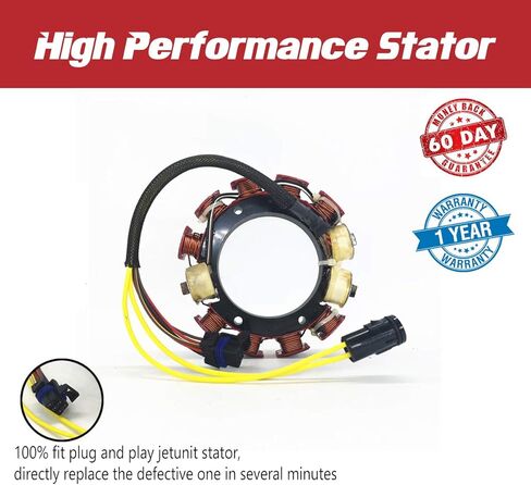 JETUNIT Stator For Johnson Evinrude 173-4981 584109 Outboard 584981 763759 105 JET 150 175 HP 1991-2006 35-AMP 2-Stroke 6-Cylinder 0584109 0584981 0763759 18-5878 in Saudi Arabia