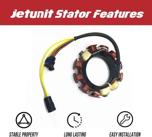 JETUNIT Stator For Johnson Evinrude 173-4981 584109 Outboard 584981 763759 105 JET 150 175 HP 1991-2006 35-AMP 2-Stroke 6-Cylinder 0584109 0584981 0763759 18-5878 in Saudi Arabia