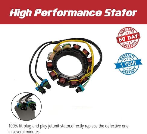 JETUNIT Stator for Mercury 150 XR6 135 140 175 200 HP 240 EFI Outboard 174-0002 398-858404T4 858404T3 858404A4 858404A3 40 Amp 2 Stroke 6 Cylinder Sportjet Jet Drive in Saudi Arabia