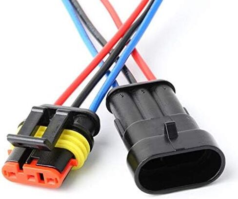 موصل كهربائي مقاوم للماء للسيارة من YETOR Way، موصلات أسلاك كهربائية أوتوماتيكية بمقبس 16 AWG 2 دبوس للسيارة والشاحنات والقوارب وغيرها من توصيلات الأسلاك. (5 عبوات)¡ in Kuwait