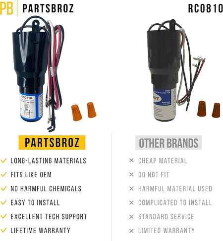 سهلة التركيب RCO810 3 n' 1 Start Hard Start Kit Supco Starter - تحل محل TJ90RCO810 ERP810 HS8 HS810 RC0810 RC100 RCO810 in Saudi Arabia