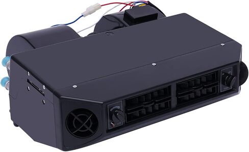ZAWAYINE 12V Universal A/C Air Conditioning Evaporator and Heater Kit, Car Under Dash Heat Cooler Assembly Kit with 3 Speed Electrical Thermostat Max Air Volume 880FT/min for Car, Bus, Truck and More in Saudi Arabia